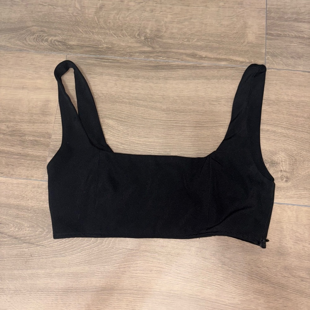 Princess Polly Black Crop Top
